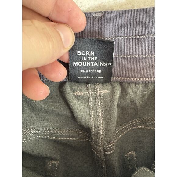 Kuhl Strattus Pants Womens sz 6 Regular 29x29 Gray Hike Drawstring Ankle Stretch - Picture 14 of 16